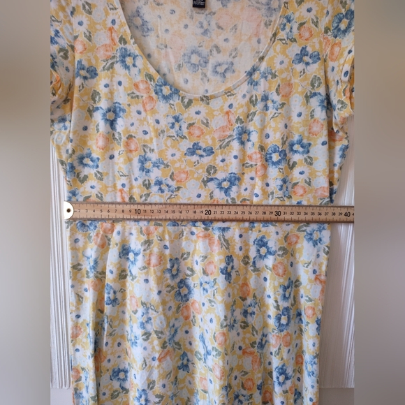 Chaps Petite - Fit-&-Flare Floral Midi Dress - 100% Cotton - Size M - Picture 4 of 10